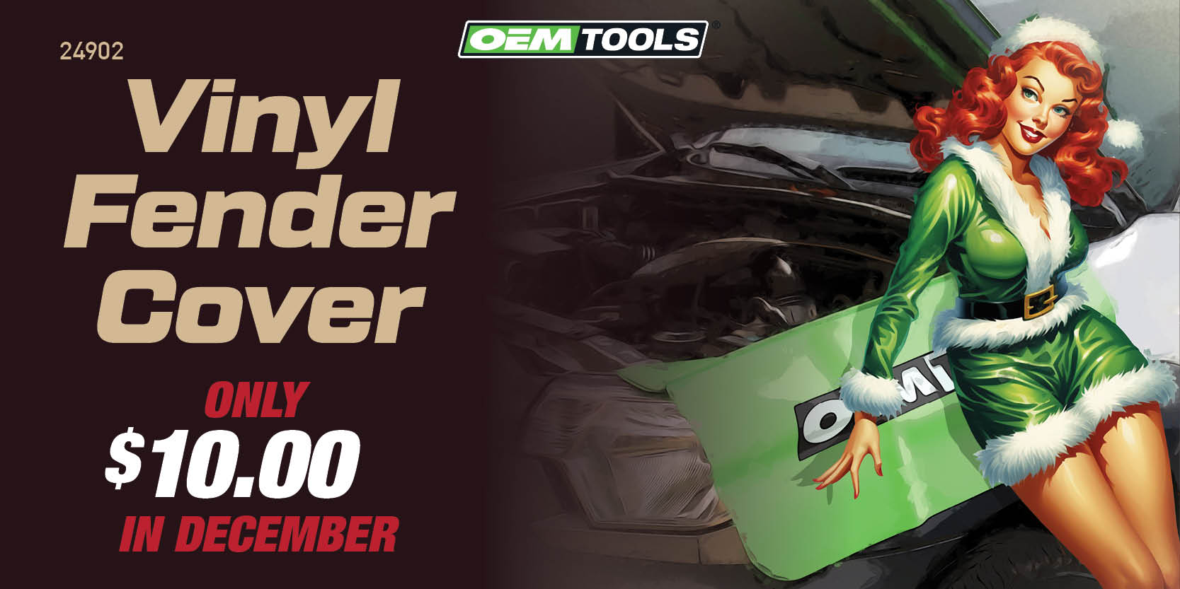 OEMTOOLS 24902 Vinyl Fender Cover only $10 this December!